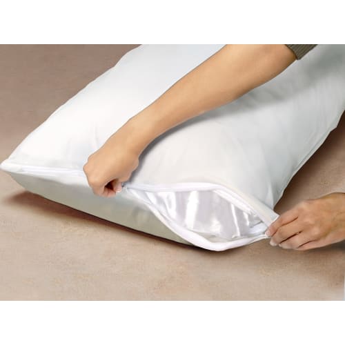 Sofcover® PillowSafe Pillow Protector, King 21x37, Zipper Closure, Bedbug and Waterproof-White